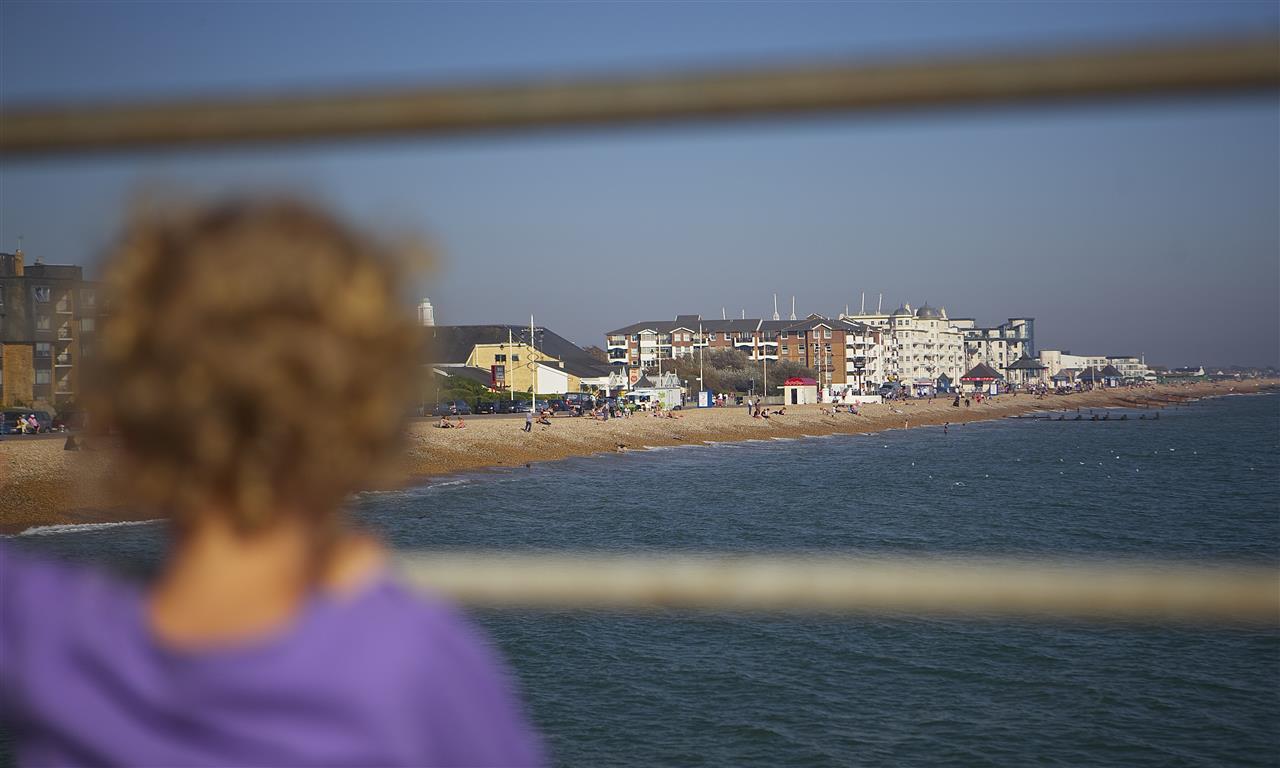 girl on pier